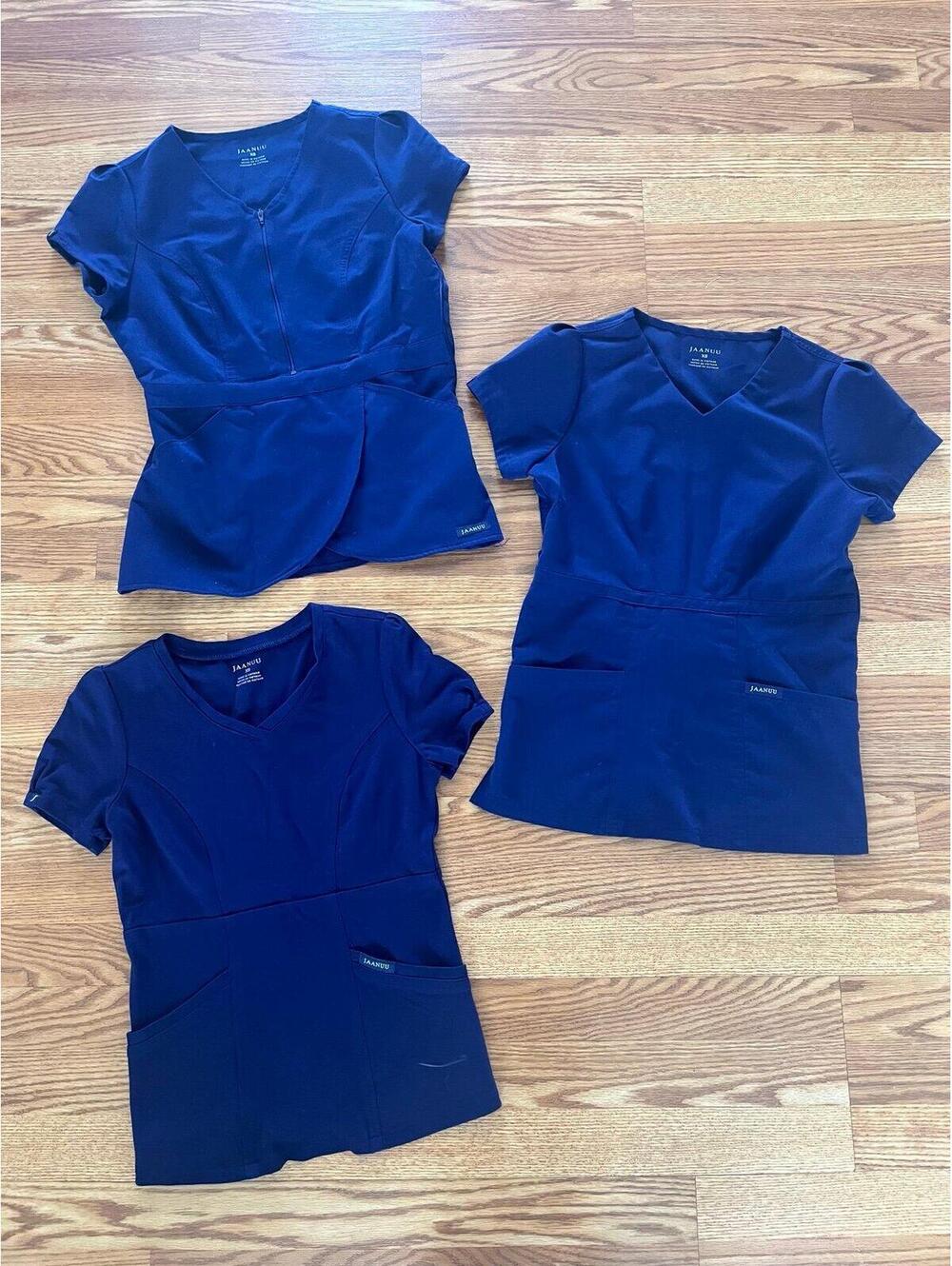 Women’s XS Navy Jaanuu Medical Scrub Tops